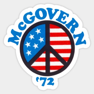 1972 McGovern for President Sticker